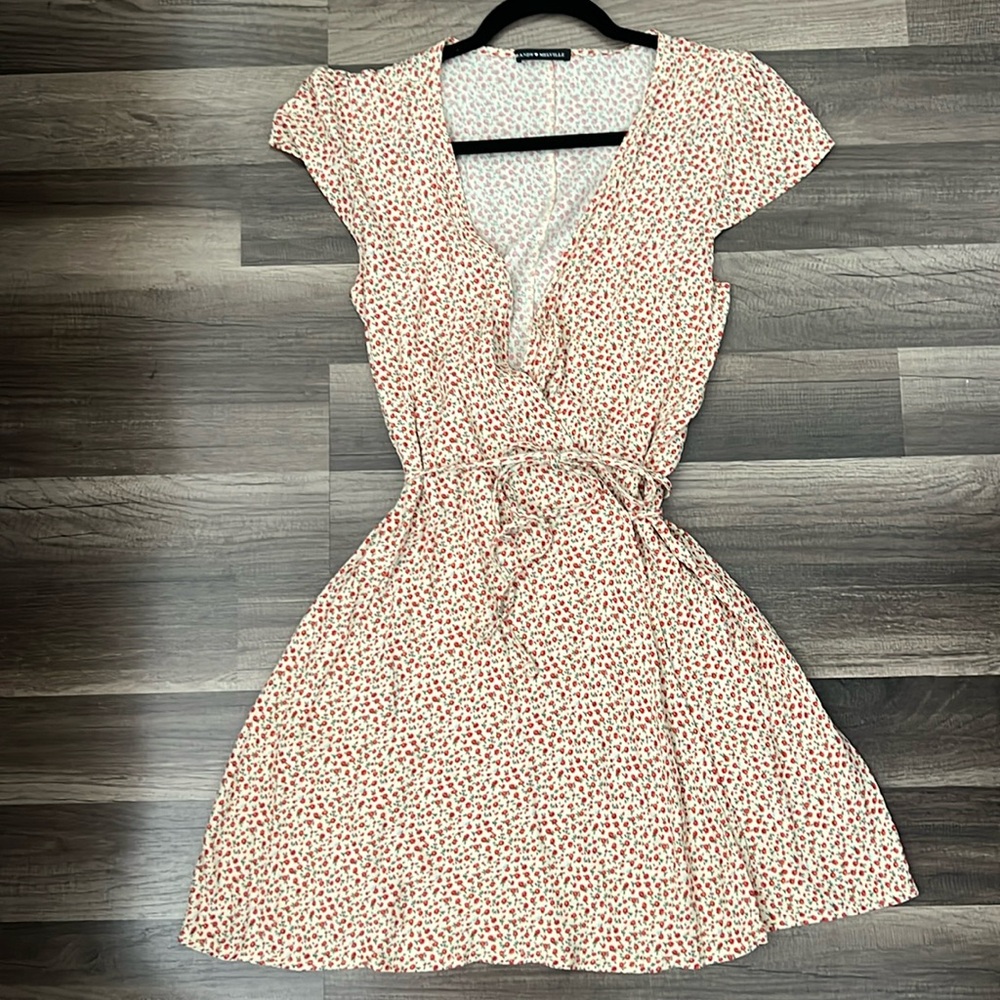 Brandy Melville Yellow Wrap Dress